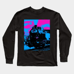 Vintage Steam Train - Victorian Travel Long Sleeve T-Shirt